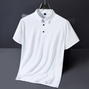 Camisas de Algodón de Punto Casuales de Talla Grande para Hombre, Transpirables, con Impresión Digital de Logotipo Personalizado de Alta Calidad - Product Image 1