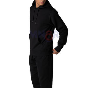 Venta al por mayor 100% algodón pulóver sudaderas con capucha para hombres logotipo personalizado polar térmico con patrón sólido para el invierno al por mayor diseño personalizado - Product Image 3