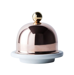 Beurrier en argent, plats et assiettes, beurrier en acier inoxydable avec couvercle métallique pour le rangement sur le comptoir, utilisation en cuisine - Product Image 2