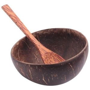 2024 tendance chaude bol de riz en bois de coquille de noix de coco naturelle écologique 100% compostable pour la fête servant des fruits de légumes mélangés - Product Image 2