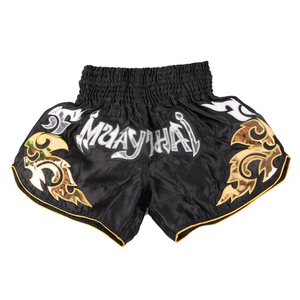Venta caliente Custom Muay Thai Boxing Shorts Hombres 100% Poliéster Muay Thai Shorts Deportes Sublimación de secado rápido Muay Thai Shorts - Product Image 3