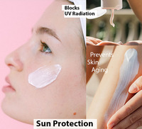 Protector solar ecológico, muestra libre de UV