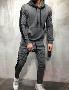 Vêtements de sport Flashy Ensembles de sweat à capuche de qualité personnalisée 350 g/m² Ensemble de sweats à capuche 100% coton Ensemble de survêtement de sport de plein air unisexe - Product Image 3