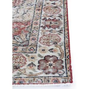 Tapis en laine noués à la main de grande taille, style vintage, motif médaillon rouge et orange, pour salon ou couloir - Pae-2448 - Product Image 4