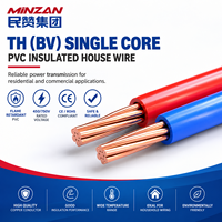 Fil et câble électrique isolés en PVC TH BV pour la construction de maisons, 1,5 mm, 2,5 mm, 4 mm, 6 mm, 10 mm, 16 mm, 300/300V, 450/750V, 1,5, 2,5, 4, 6, 10, 16 mm²