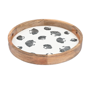 Top Trending Europe Style Natural Round <b>Wooden</b> Breakfast Storage Trays Multifunctional with Printed Design From Vietnam - Product Image 2