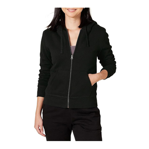 Sudadera con capucha corta con cremallera para mujer, sudaderas de felpa de algodón relajadas, sudaderas de felpa de algodón personalizadas con estampado, sudaderas con capucha para mujer - Product Image 1