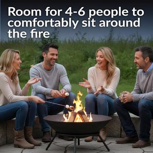 Modern India Outdoor Iron <b>Fire</b> <b>Pit</b> Built From Metal Garden Heating Patio Atmosphere Evening Gathering Natural Gas Wholesale - Product Image 5