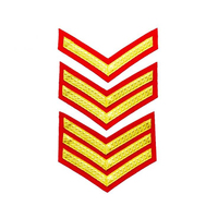 Écusson tactique informatisé en forme de chevron pour uniforme, vêtement, transfert thermique, broderie personnalisée