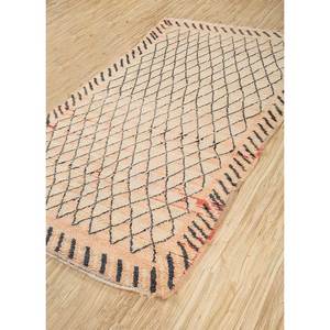 พรมขนสัตว์ถักมือสีเบจและสีน้ำตาลลายเรขาคณิตสำหรับห้องนั่งเล่นและรถยนต์ ขนาด 9x12 รุ่น Pae-4558 - Product Image 2