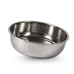 Passoire chinoise en acier inoxydable Poignée écologique au lave-vaisselle Design élégant pour la maison Hôtel Restaurant - Product Image 1