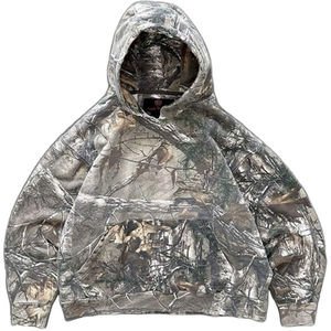 Veste camouflage personnalisée Vietnam poids lourd éponge française recadrée lavage à l'acide Streetwear sweat à capuche zippé 100 coton OEM - Product Image 6