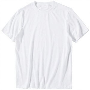 Camiseta de Cuello Redondo para Hombre, 240g, 100% Algodón, Color Sólido, Corte Regular, Sin Costuras, Antiencogimiento, Venta Caliente 2024 - Product Image 1