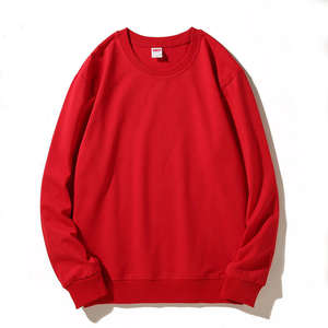 เสื้อสเวตเตอร์ผ้าฝ้ายขนแกะสำหรับฤดูหนาวเสื้อสเวตเตอร์ผ้าฝ้ายโอเวอร์ไซส์แขนยาวปักโลโก้ผ้าปะติดกราฟิกตามสั่งสำหรับ100% - Product Image 5