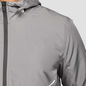 Conjunto Deportivo de Dos Piezas con Chaqueta Cortavientos y Pantalones Deportivos para Hombre, con Logotipo Personalizado Estampado, Estilo Urbano, de Poliéster/Nailon, para Otoño - Product Image 5