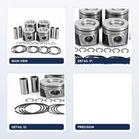 Weichai Wp10 Engine Weichai Power Repair Kit Piston Assembly Wp12 Four Matching 612600900075 612600900080 Howo Engine Part