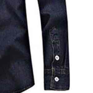 Precios competitivos, logotipo personalizado, camisas vaqueras a cuadros informales, transpirables, de alta calidad, estilo nuevo de verano, con botones de cuerno, para hombre. - Product Image 5