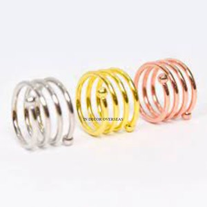 Anneaux de serviette de luxe de forme ronde à double nuance, en marbre blanc et en bois de haute qualité, fabriqués en Inde, à un prix impressionnant - Product Image 2