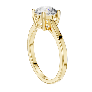 Anillo Solitario con Diamante de Laboratorio de 1.5 CT para Mujer, Claridad VVS-VS EF, Oro de 18KT, 14KT, 10KT y Plata 925, Oro Rosa, Amarillo, Blanco - Product Image 5