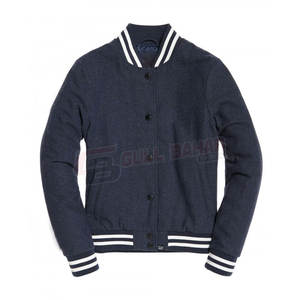 แจ็กเก็ตมีไหล่ตก, แจ็กเก็ตทีมมหาวิทยาลัยทรงสลิมฟิตลำลองสำหรับผู้หญิง - Product Image 1