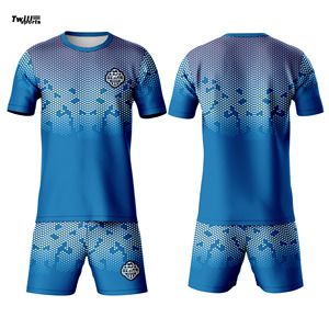 ชุดเสื้อฟุตบอลผู้ชายคุณภาพสูง แห้งเร็ว ระบายอากาศดี ดีไซน์สวยงาม ผลิตด้วยเทคนิคการพิมพ์แบบซับลิเมชั่น ขนาดผู้ใหญ่ ผ้าโพลีเอสเตอร์ผสมคอตตอน สำหรับทีม - Product Image 6