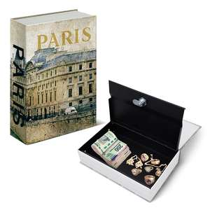 Lockable Book-Shaped <b>Safe</b> for <b>Money</b> Storage Jewelry Organizer Fake Book - Product Image 1
