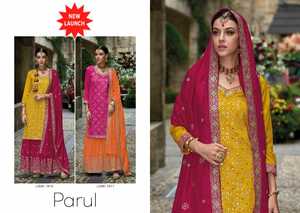 Nuevo Salwar de seda bordado exclusivo para mujer, Elegante ropa de boda pakistaní, compra de alta calidad, Exportación - Product Image 4