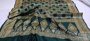 Saris de seda artísticos hechos a mano elegantes para verano estilo cómodo diseñado para bodas festivales fiestas cada ocasión especial - Product Image 2