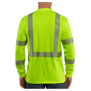 Vêtements de travail à manches longues réfléchissants, t-shirts de sécurité haute visibilité pour hommes, chemise de travail haute visibilité - Product Image 2