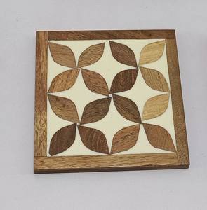 แผ่นรองแก้วเบียร์ไม้วอลนัทเนื้อแข็งปรับแต่งได้แผ่นรองแก้ว - Product Image 2