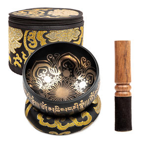 Bol chantant tibétain fabriqué à la main, parfait pour la méditation, le yoga, la guérison par le son, améliorant vos pratiques de bien-être spirituel - Product Image 1