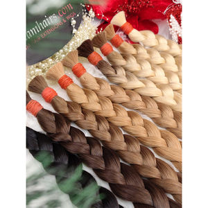 Venta al por mayor de cutícula recta natural intacta 100% extensiones de cabello humano virgen Remy máquina Premium de Grado Superior trama doble Vietnam - Product Image 5