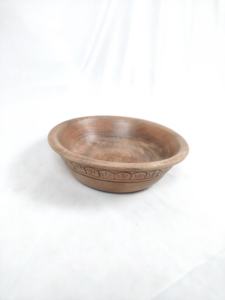 Bol de service en bois écologique de luxe, finition polie, grande capacité (>10L) pour servir des aliments, des fruits, design traditionnel - Product Image 6