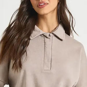 เสื้อสเวตเชิ้ตผู้หญิง หรือ ผู้ซื้อจำนวนมาก ราคาถูก / คุณภาพสูง เย็บอย่างทนทาน สำหรับใส่ลำลองในฤดูหนาว ดีไซน์ปกพับ - Product Image 2