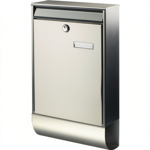 Burg-Wchter NI 37770 <b>Mailbox</b> Berlin Set Stainless Steel DIN C4 Height 500mm Width 285mm Depth 105mm - Product Image 3