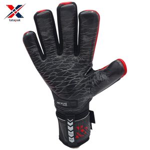 Gants de gardien de but de football unisexes pour adultes de haute qualité, en cuir imperméable, avec sangle de poignet réglable et fermeture auto-agrippante - Product Image 5