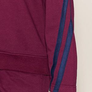 Ensemble de survêtement marron pour femmes pantalon à jambes larges avec tenue de salon décontractée à rayures marines pour les femmes - Product Image 2