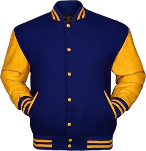 Chaqueta de béisbol de talla grande para hombre, transpirable, personalizada, de cuero Real, chaqueta para hombre, chaqueta de béisbol universitaria para hombre, envío DDP - Product Image 2