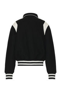 OEM Custom Logo Crew Neck Baseball Varsity Jackets Customized Casual High Street Waterproof Windproof Breathable Winter Men's - Product Image 4