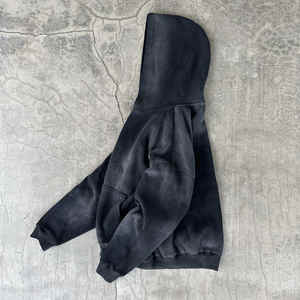 Sudadera con capucha recortada para hombre de calidad superior 100% algodón 600 Gsm Jersey cremoso sin cuerdas de doble capa Colección del fabricante - Product Image 6