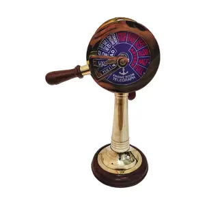 Telémetro de barco náutico de latón decorativo, suministro de madera y latón de la India a bajo precio, último diseño - Product Image 1