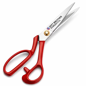 Tijeras Quirúrgicas de Acero Inoxidable de Primera Calidad con Mango Ergonómico Rojo, Corte Preciso, Duradero y Afilado - Product Image 4