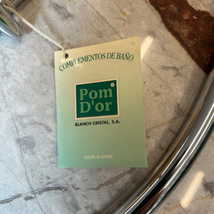 Porte-serviettes mural Diagonal Argolla DCHA en chrome poli, design moderne, accessoire de salle de bain fabriqué en Espagne - Product Image 4