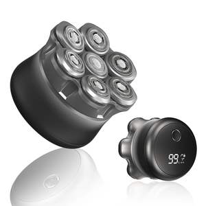 Rasoir de tête portable rechargeable pour homme, étanche IPX7 (utilisation humide/sèche), écran LED, verrouillage de voyage, lame en acier inoxydable, alimentation USB pour camping-car - Product Image 1