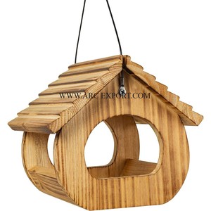 Comedero para pájaros de nuevo estilo de Metal hecho a mano con recubrimiento en polvo de Color negro forma personalizada y logotipo comedero para pájaros interior decorativo para el hogar en la India - Product Image 3