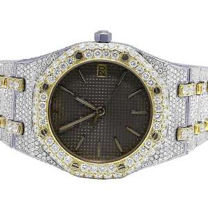 Reloj Mecánico ETA de Acero Inoxidable Cuadrado Vintage de Lujo Personalizado con Moissanita para Reventa - Product Image 1