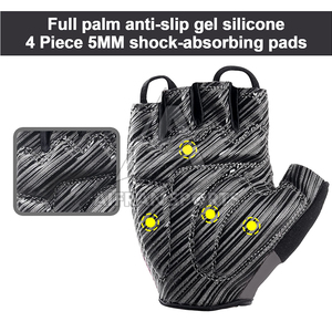 Gants de cyclisme unisexes Gants de sport pour vélo Gants demi-doigts de qualité supérieure Gants de cyclisme pour hommes - Product Image 3
