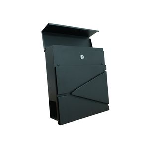 Buzón independiente de acero galvanizado de estilo americano al por mayor para el hogar, duradero, impermeable, montado en la pared, apartamento inteligente antirrobo - Product Image 1