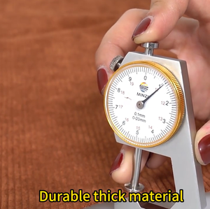 军绿色橄榄绿男童服装纯色棉质重磅防起球PE涂层精梳纱16威尔斯灯芯绒面料包 - Product Image 3