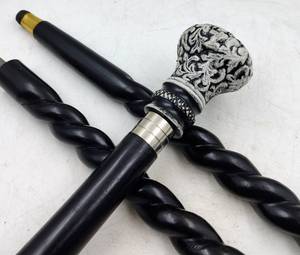 Brass Victorian đen trắng hoàng gia xử lý đi bộ thanh mía trang trí phong cách cho nam giới phụ nữ lý tưởng cho các bên trang phục - Product Image 4